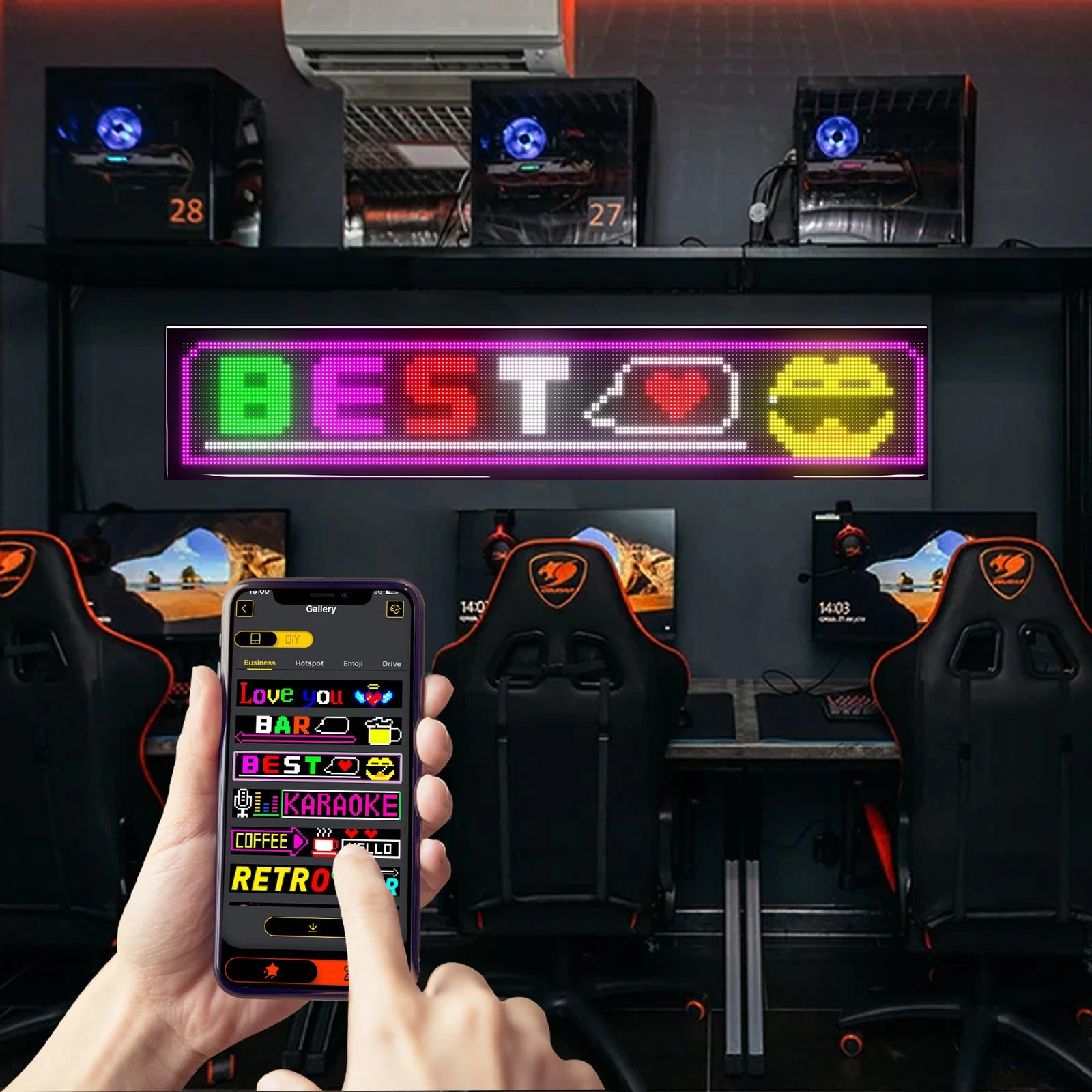 Panneau LED Adhérent